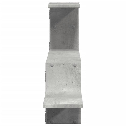 Nástěnná Police Betonově Šedá 104 X 15 X 49 Cm Kompozitní Dřevo