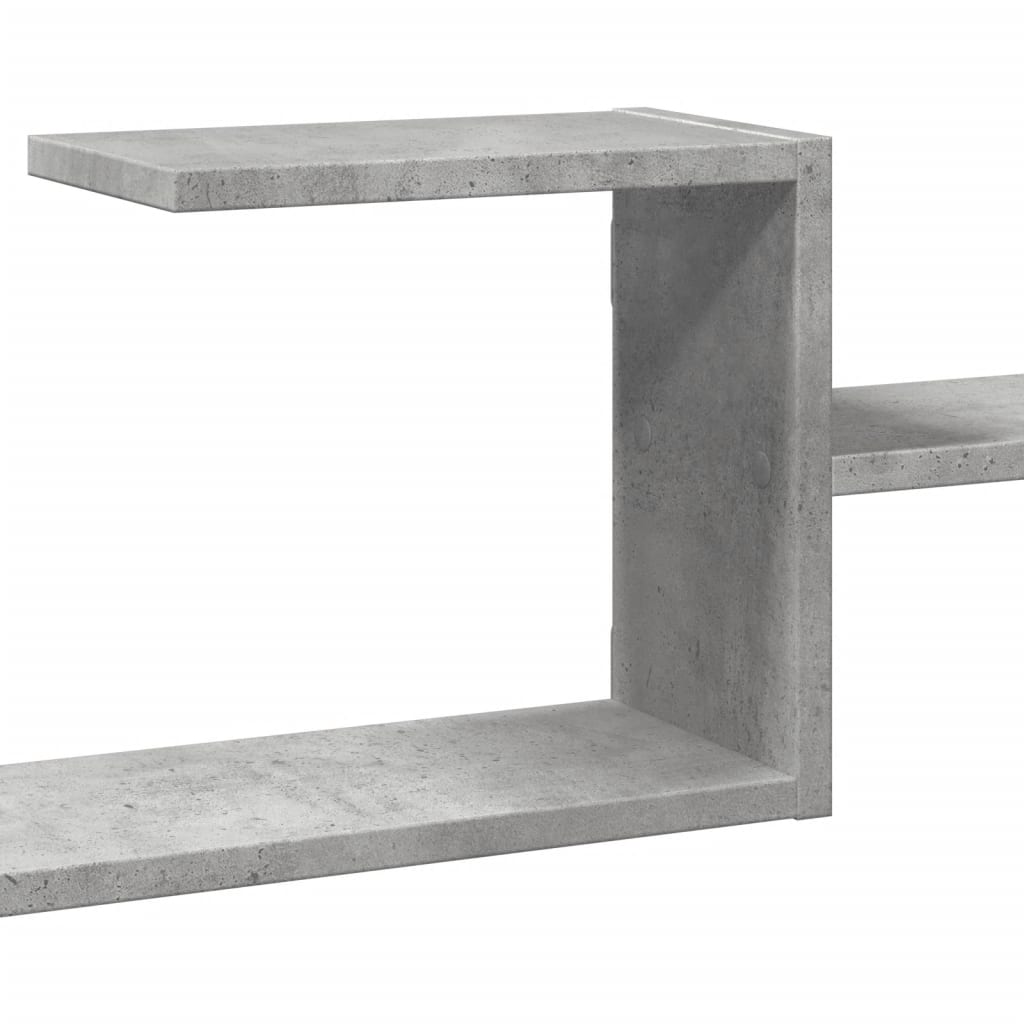 Nástěnná Police Betonově Šedá 104 X 15 X 49 Cm Kompozitní Dřevo