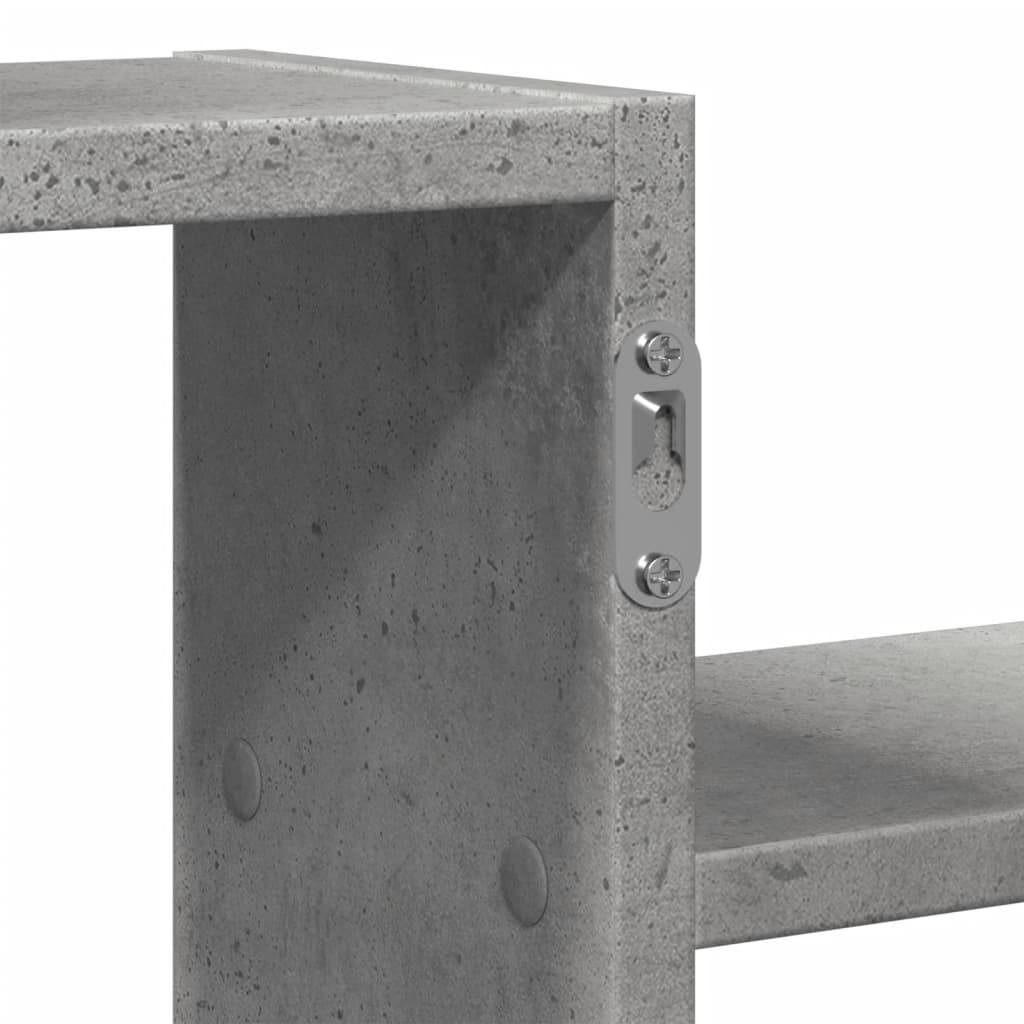 Nástěnná Police Betonově Šedá 104 X 15 X 49 Cm Kompozitní Dřevo