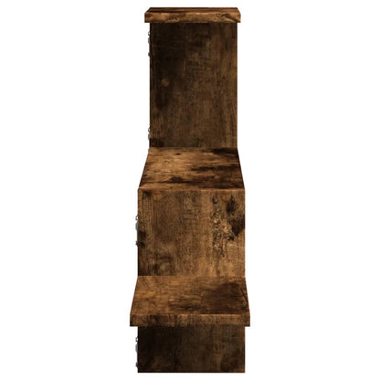 Nástěnná Police Kouřový Dub 104 X 15 X 49 Cm Kompozitní Dřevo