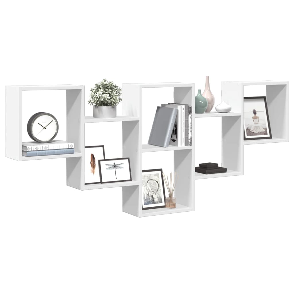 Nástěnná Police 159 X 18 X 66 Cm Kompozitní Dřevo