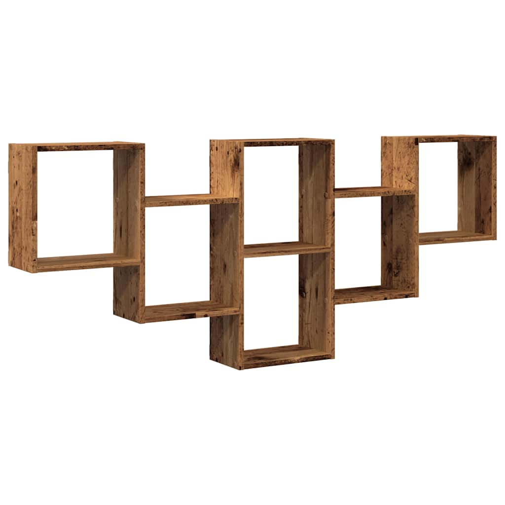 Nástěnná Police Old Wood 159 X 18 X 66 Cm Kompozitní Dřevo