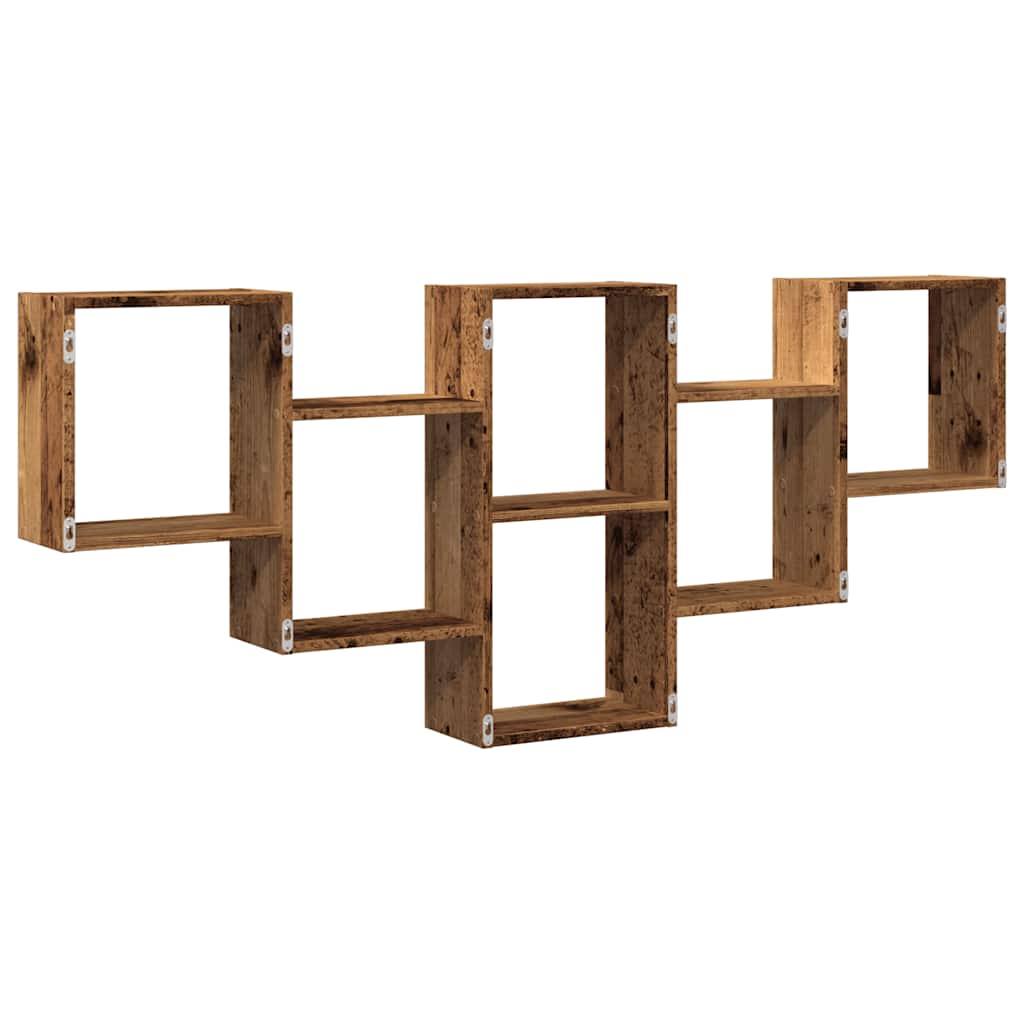 Nástěnná Police Old Wood 159 X 18 X 66 Cm Kompozitní Dřevo