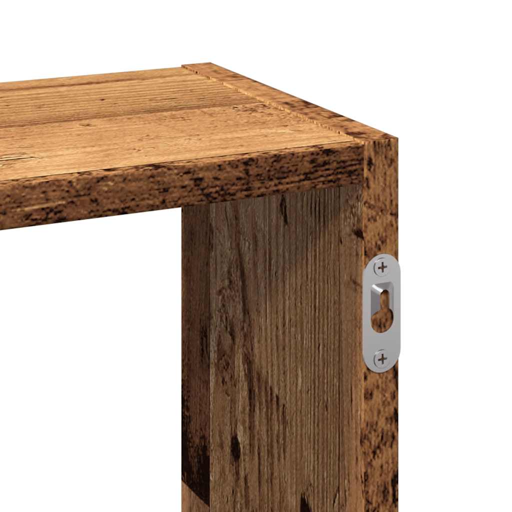 Nástěnná Police Old Wood 159 X 18 X 66 Cm Kompozitní Dřevo
