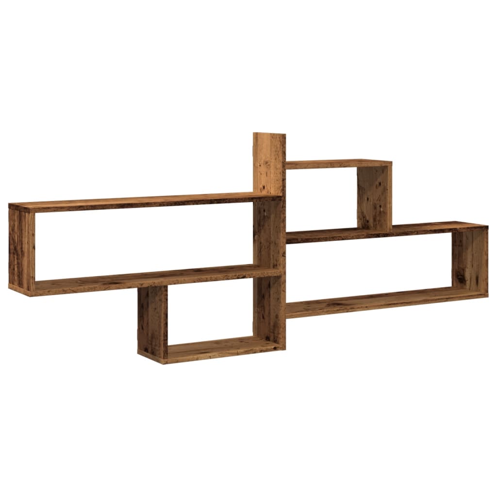 Nástěnná Police Old Wood 167,5 X 18 X 68 Cm Kompozitní Dřevo