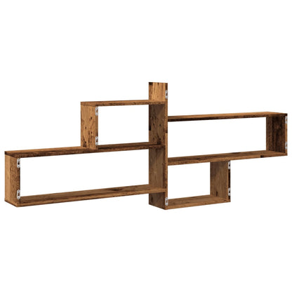 Nástěnná Police Old Wood 167,5 X 18 X 68 Cm Kompozitní Dřevo