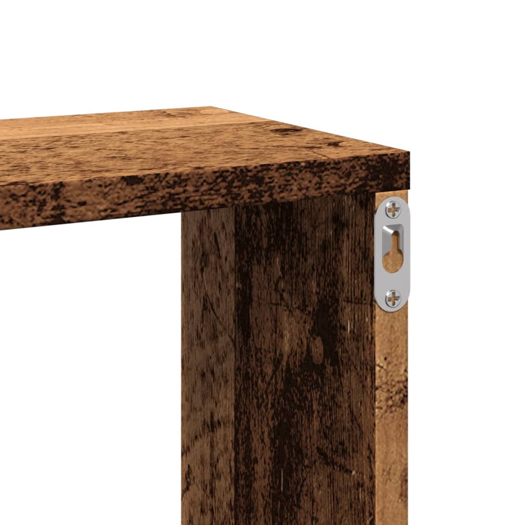 Nástěnná Police Old Wood 167,5 X 18 X 68 Cm Kompozitní Dřevo