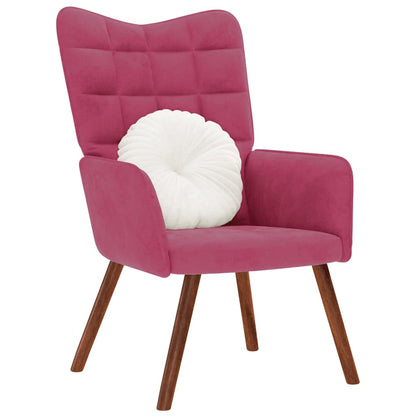 Relaxační Křeslo Vínové Samet