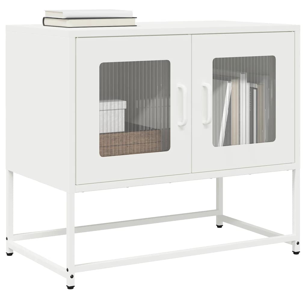 Tv Skříňka Černá 68X39X60,5 Cm Ocel Válcovaná Za Studena
