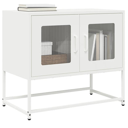 Tv Skříňka Černá 68X39X60,5 Cm Ocel Válcovaná Za Studena