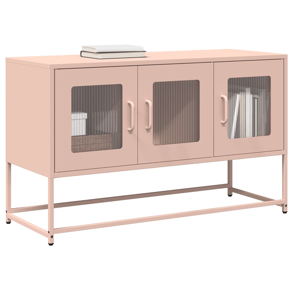 Tv Skříňka Černá 68X39X60,5 Cm Ocel Válcovaná Za Studena