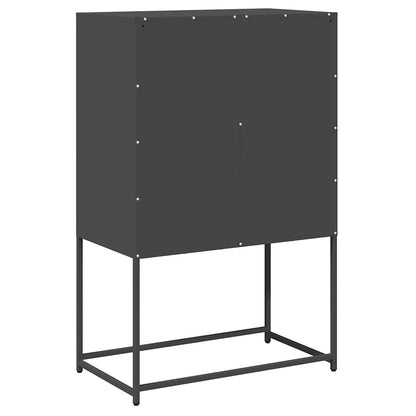 Skříň Highboard Černá Ocel