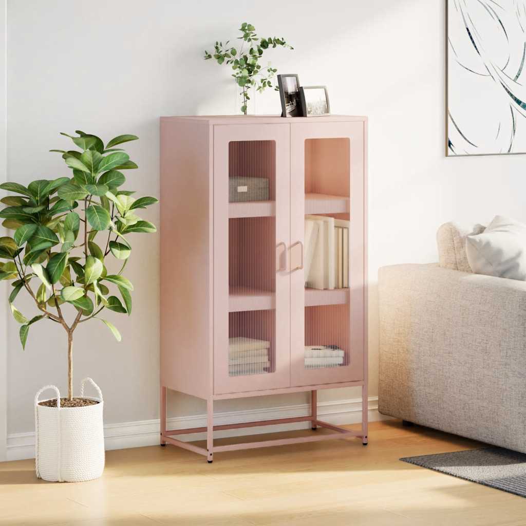 Skříň Highboard 68X39X123 Cm Ocel