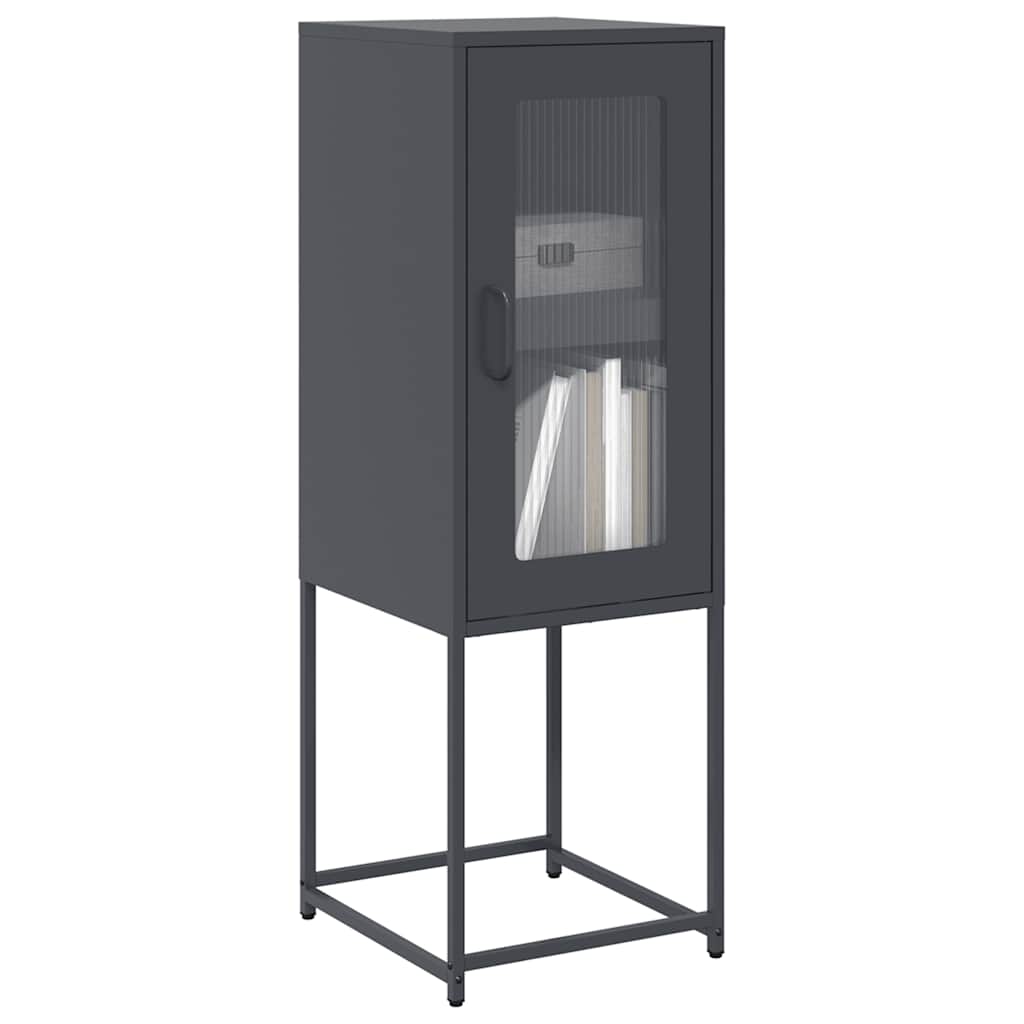 Příborník Olivově Zelený 36X39X107 Cm Ocel Válcovaná Za Studena