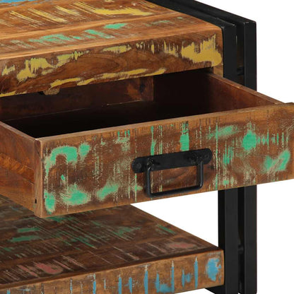 Konferenční Stolek Vícebarevný 90X50X38 Cm Recyklované Dřevo