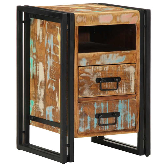 Noční Stolek 40X40X59 Cm Masivní Dřevo Recyklované