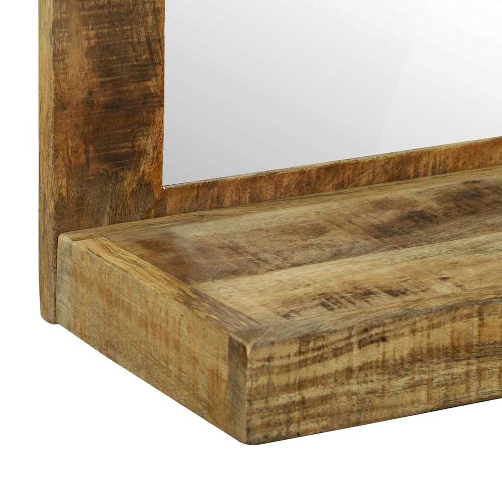Koupelnové Zrcadlo Hnědá 50 X 22 X 70 Cm Masivní Mangové Dřevo