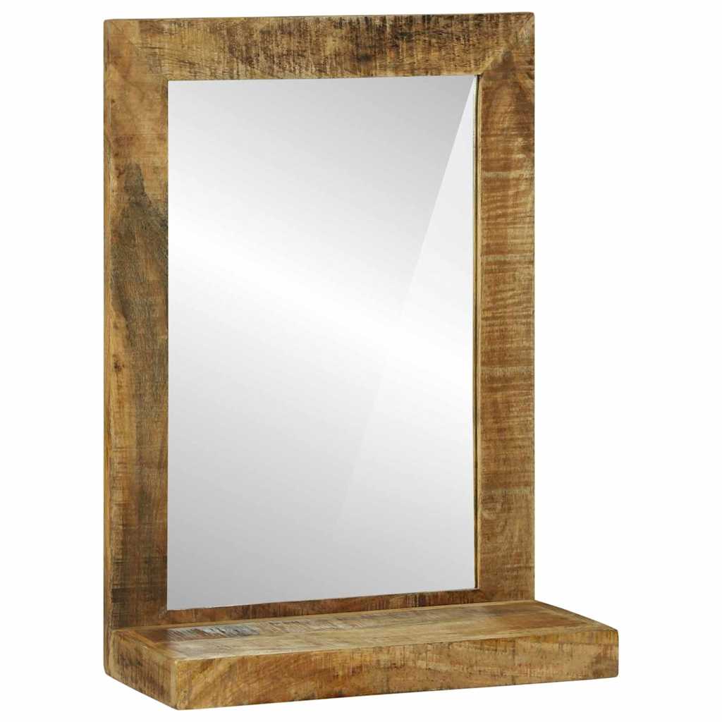 Koupelnové Zrcadlo Hnědá 50 X 22 X 70 Cm Masivní Mangové Dřevo