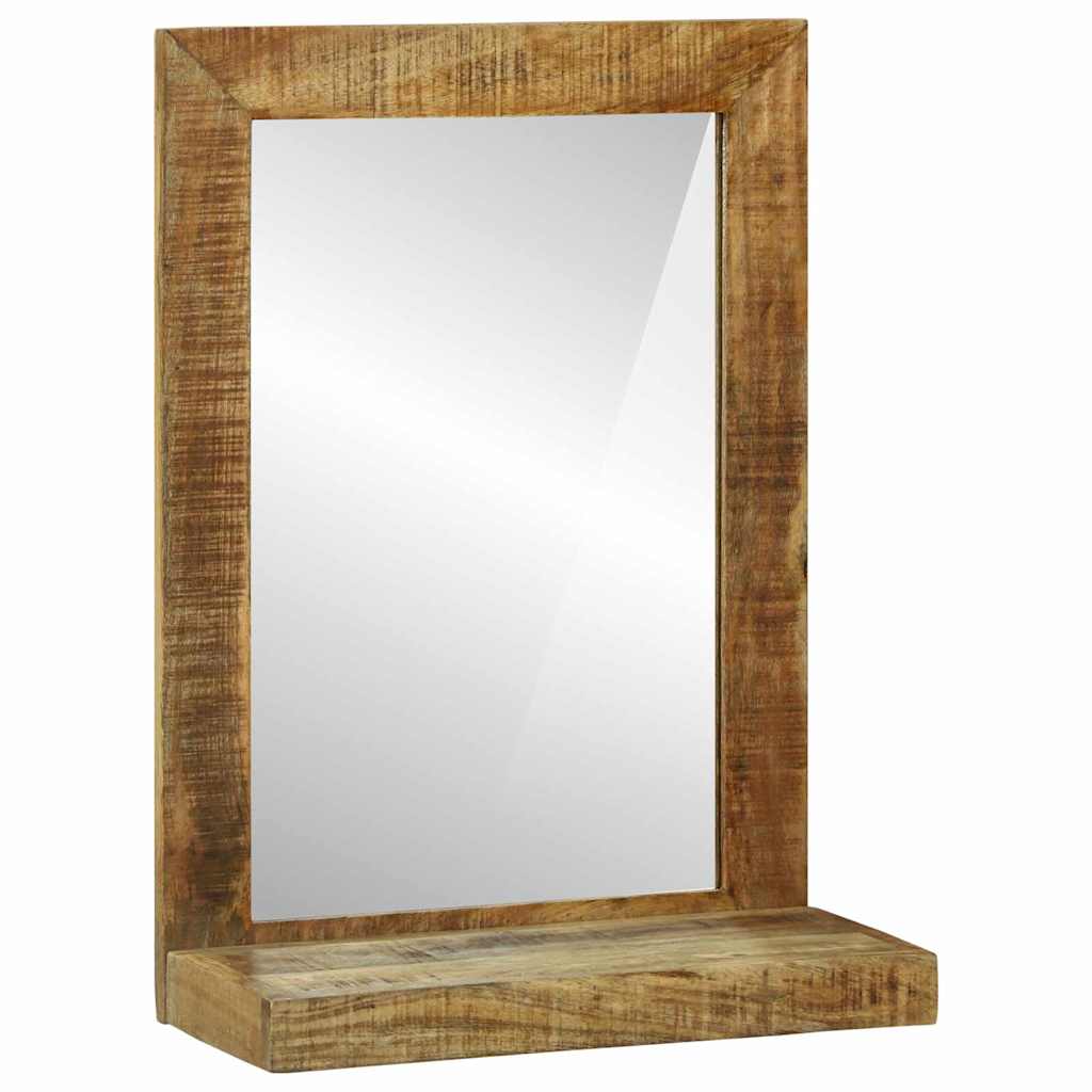 Koupelnové Zrcadlo Hnědá 50 X 22 X 70 Cm Masivní Mangové Dřevo