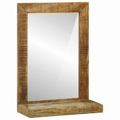 Koupelnové Zrcadlo Hnědá 50 X 22 X 70 Cm Masivní Mangové Dřevo