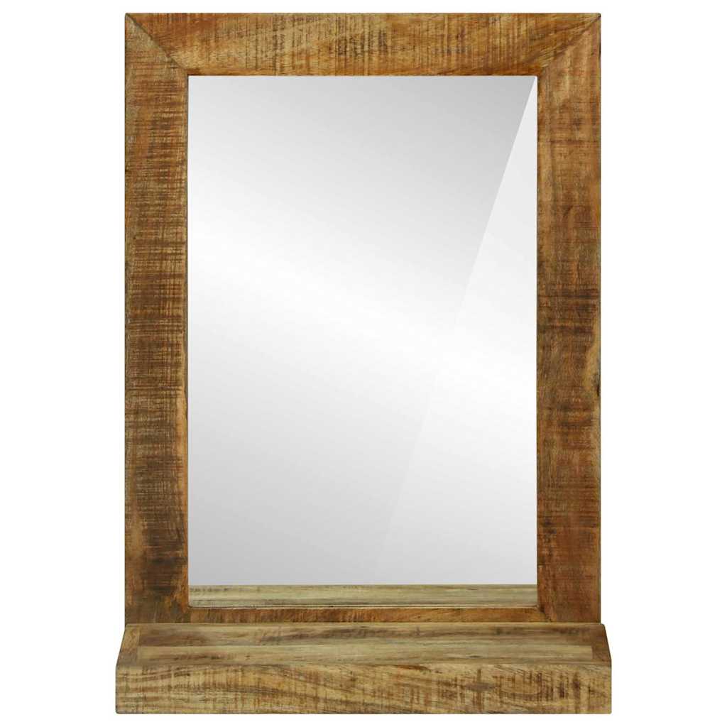Koupelnové Zrcadlo Hnědá 50 X 22 X 70 Cm Masivní Mangové Dřevo