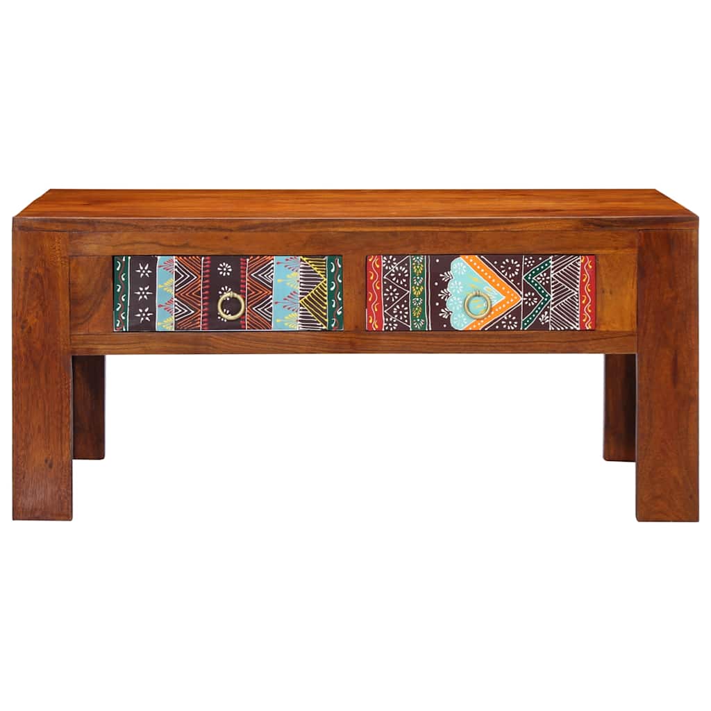 Konferenční Stolek 90 X 50 X 40 Cm Masivní Akáciové Dřevo