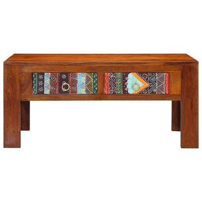 Konferenční Stolek 90 X 50 X 40 Cm Masivní Akáciové Dřevo