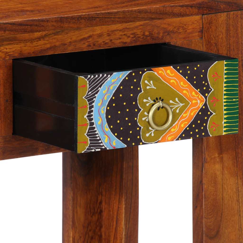 Konzolový Stolek 80X35X75 Cm Masivní Akáciové Dřevo