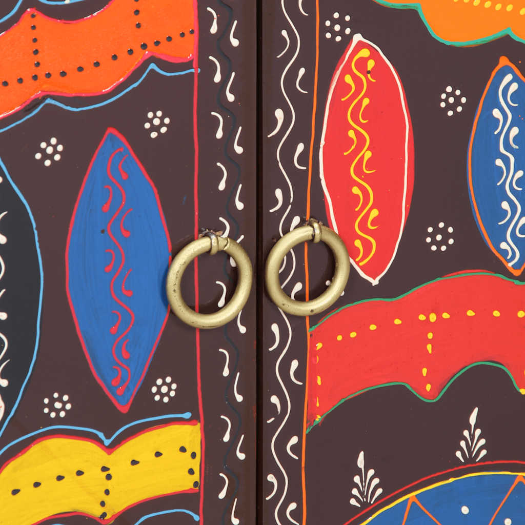 Příborník Multicolour 50X35X60 Masivní Dřevo Akácie