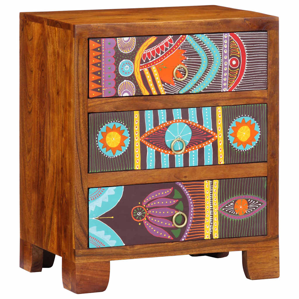Příborník Multicolour 50X35X60 Masivní Dřevo Akácie