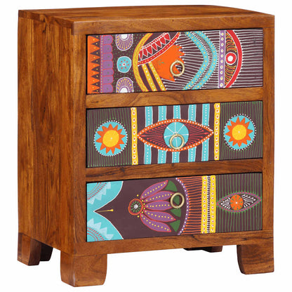 Příborník Multicolour 50X35X60 Masivní Dřevo Akácie