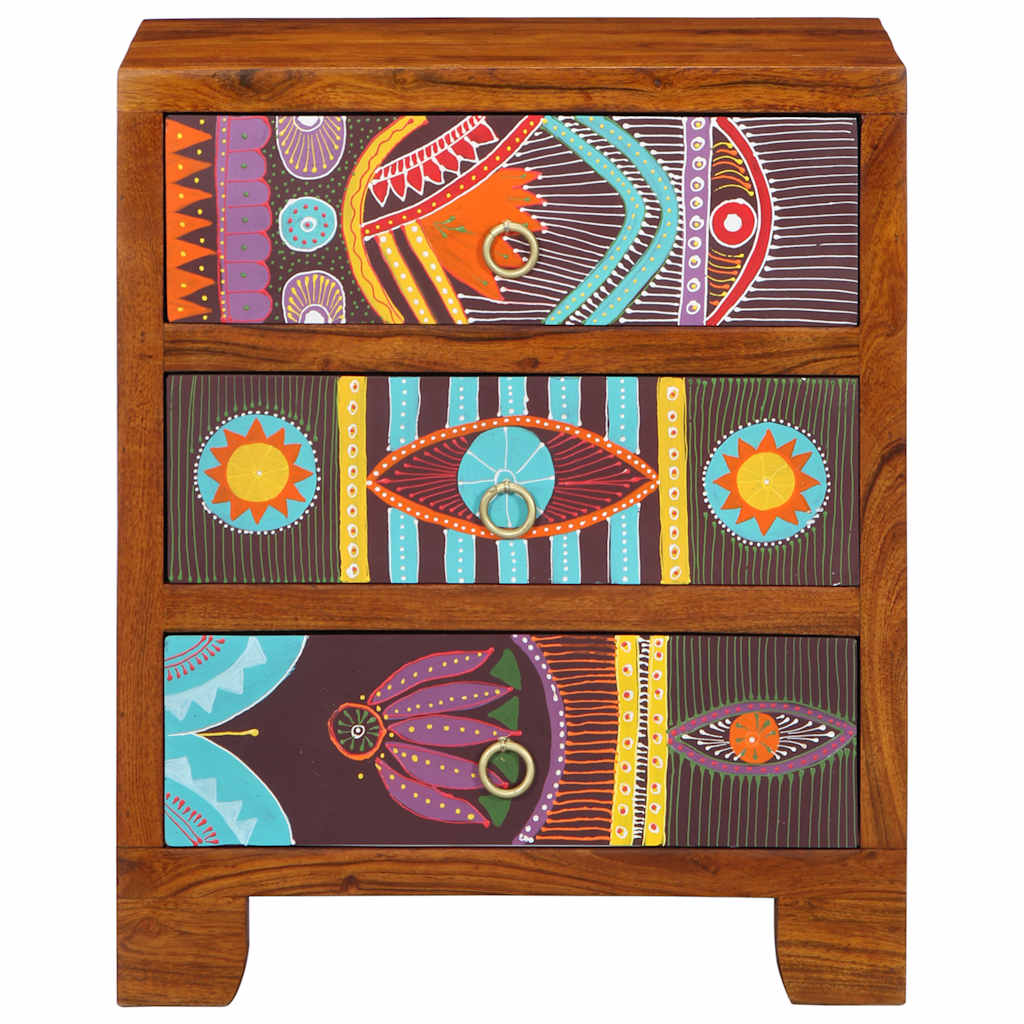 Příborník Multicolour 50X35X60 Masivní Dřevo Akácie