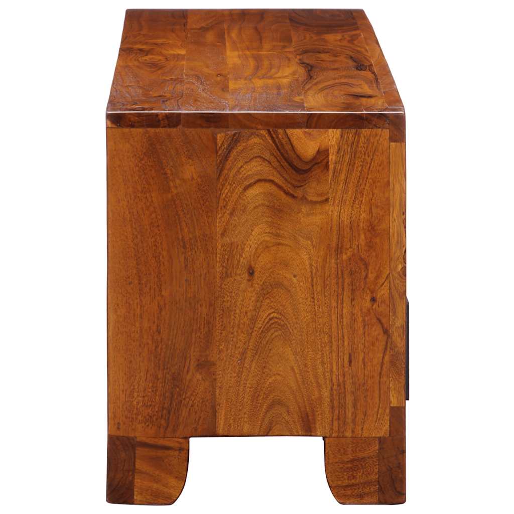 Tv Skříňka Multicolour 110X30X40 Masivní Dřevo Akácie