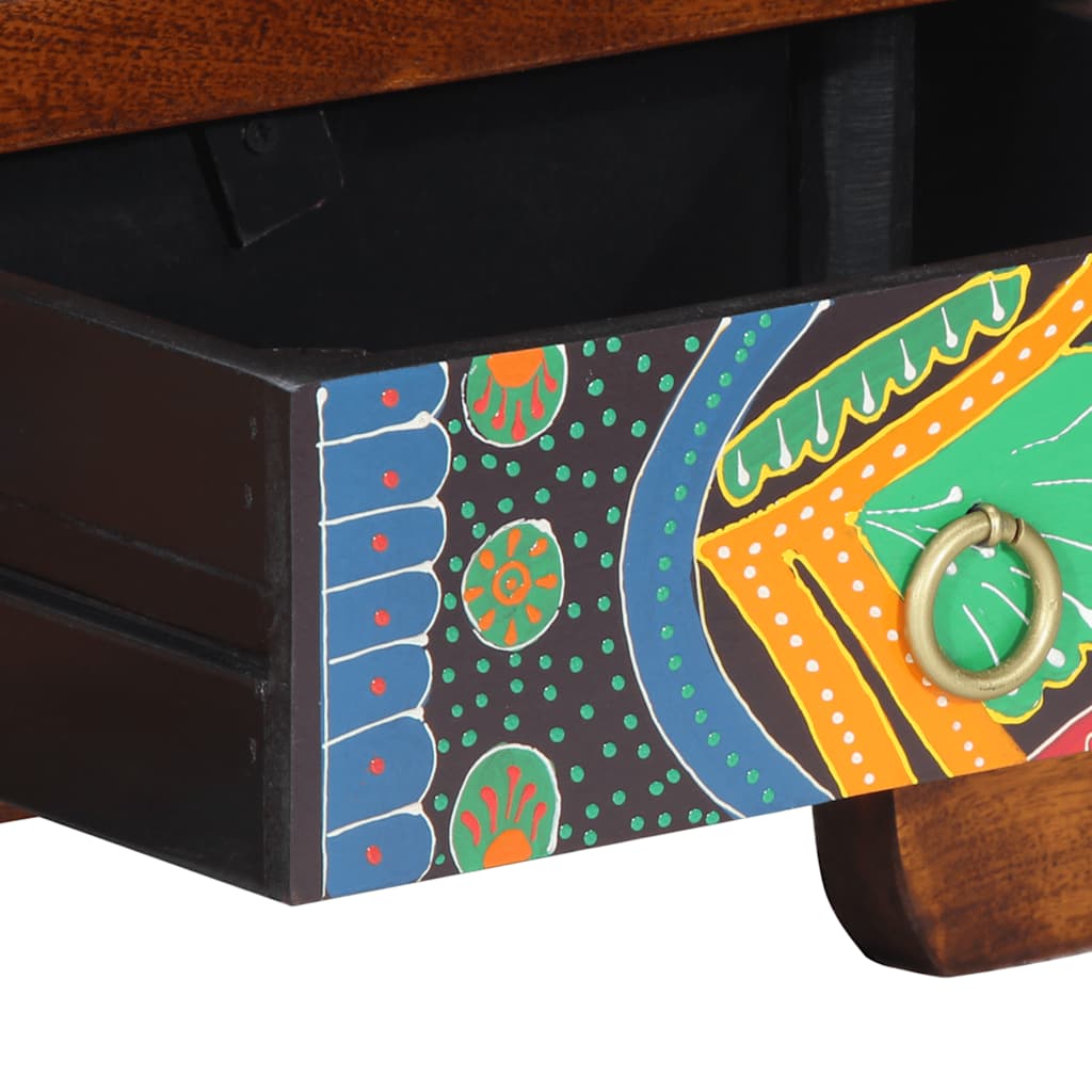 Tv Skříňka Multicolour 110X30X40 Masivní Dřevo Akácie