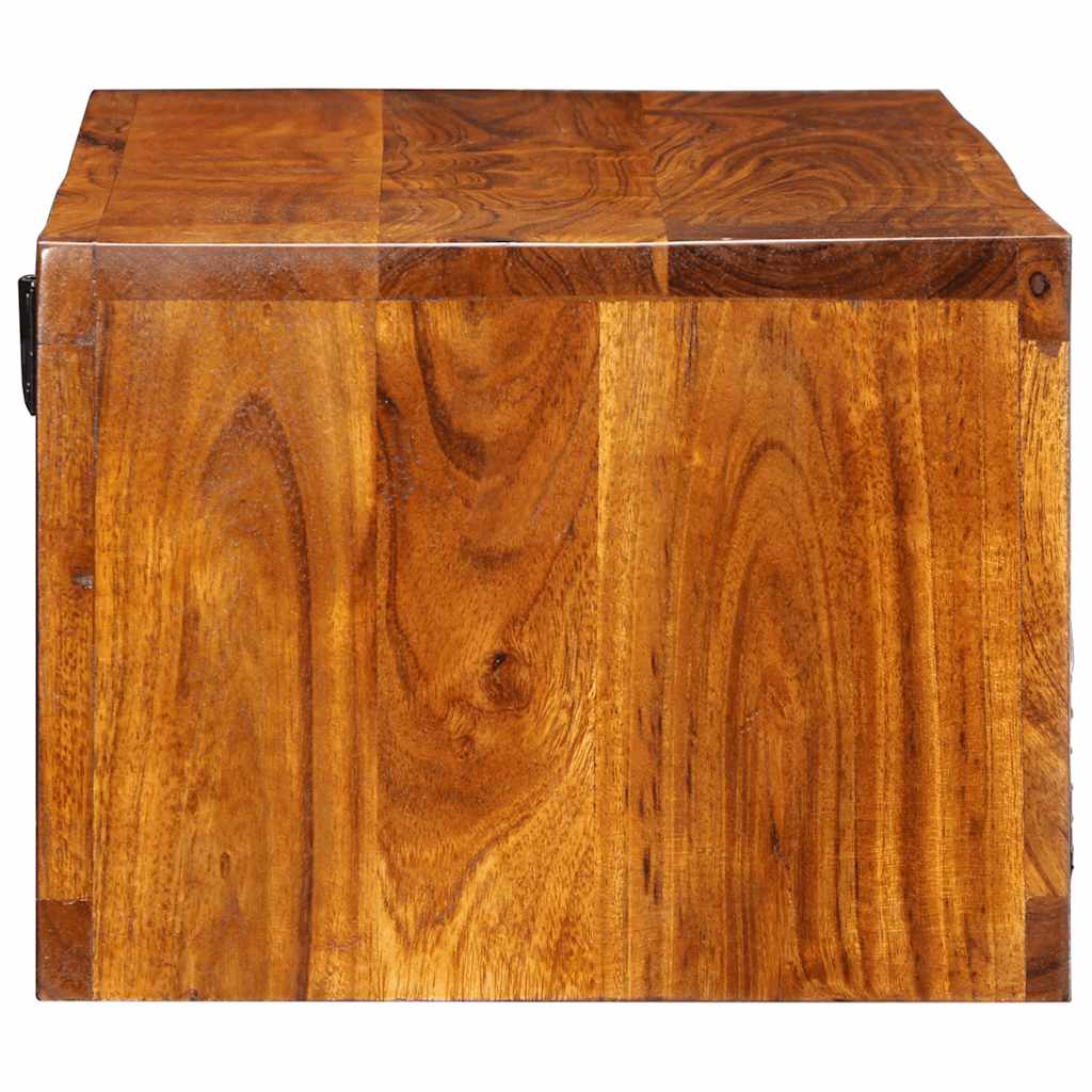 Nástěnná Tv Skříňka Multicolour 100X30X22 Masivní Dřevo Akácie