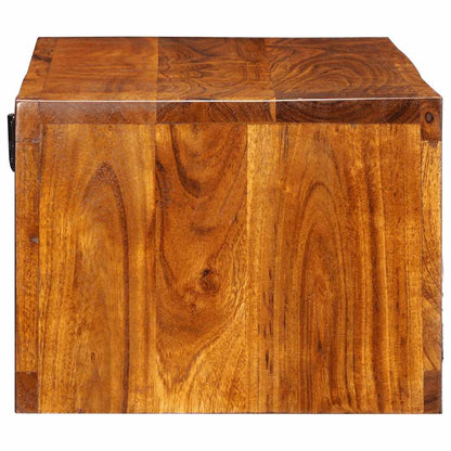 Nástěnná Tv Skříňka Multicolour 100X30X22 Masivní Dřevo Akácie