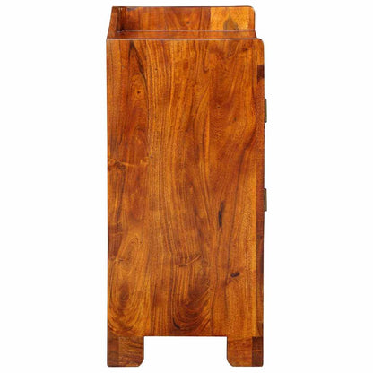 Skříň Na Obuv Hnědá 55 X 35 X 75 Cm Masivní Akátové Dřevo