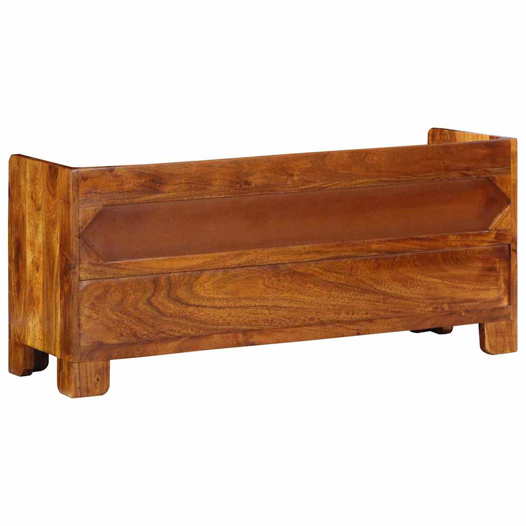 Lavička Na Boty Se Zásuvkou Medová Hnědá 100 X 35 X 45 Cm
