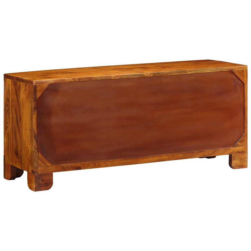 Lavička Na Boty S Úložištěm Medová Hnědá 100 X 35 X 45 Cm