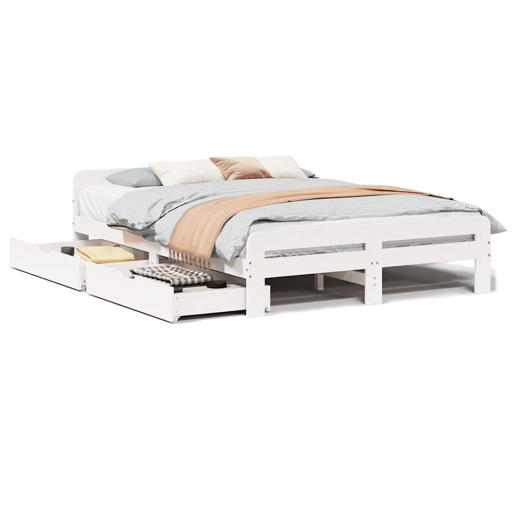 Postel Bez Matrace Masivní Borovice