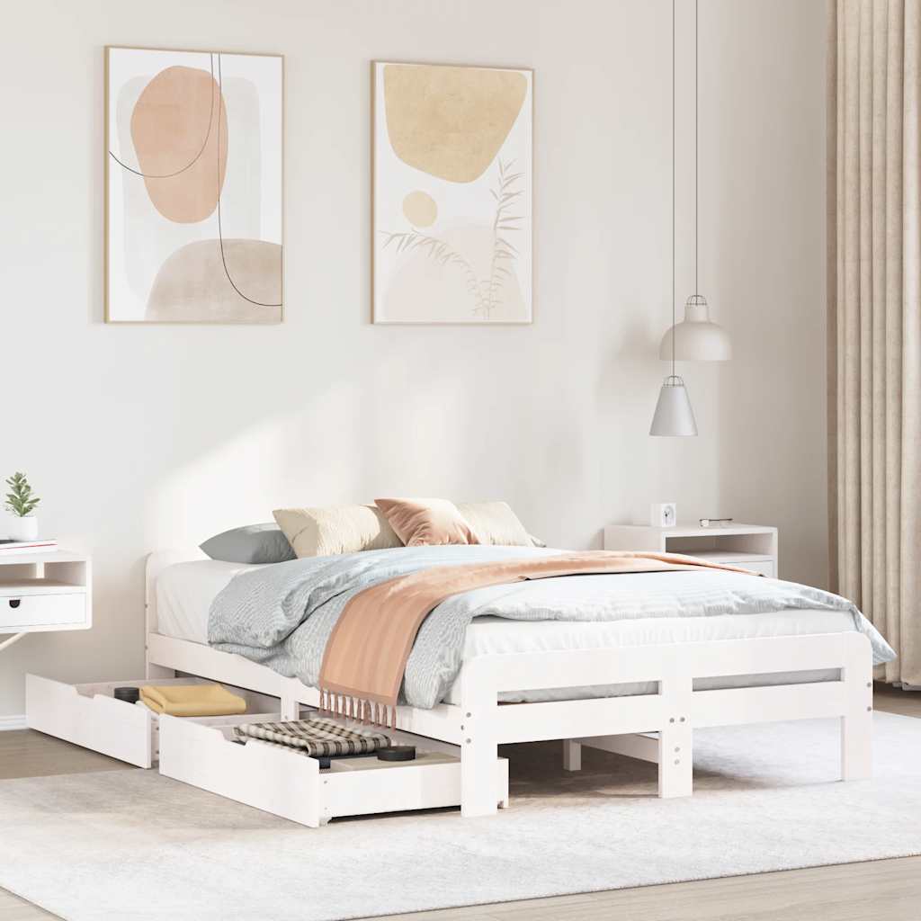 Postel Bez Matrace Masivní Borovice