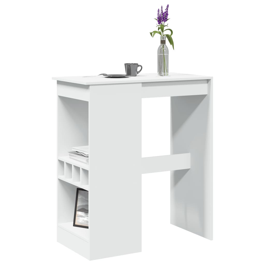 Barový Stůl S Regály 90 X 47,5 X 103,5 Cm Kompozit