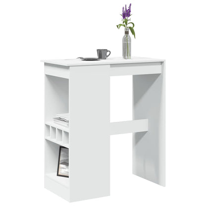 Barový Stůl S Regály 90 X 47,5 X 103,5 Cm Kompozit