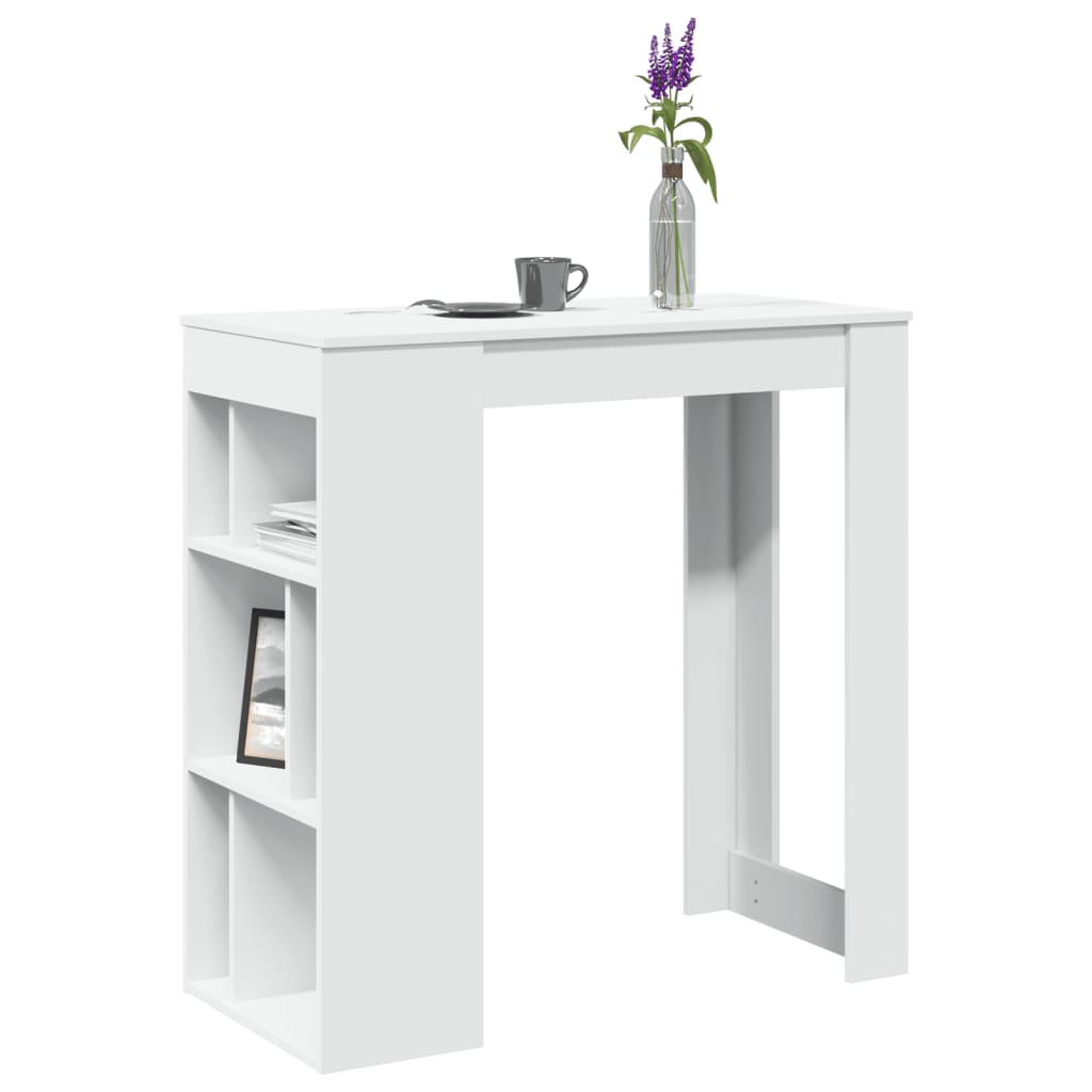 Barový Stůl S Regály 102 X 50 X 103,5 Cm Kompozit