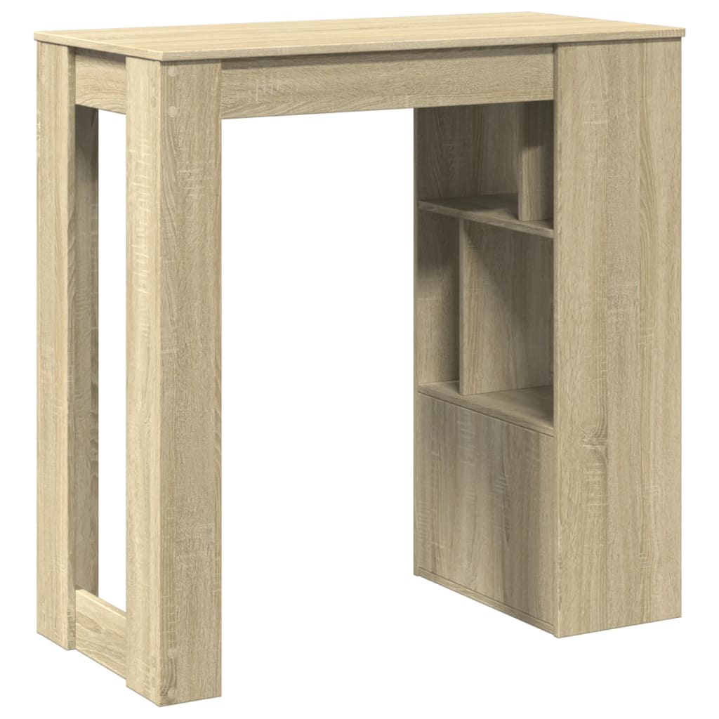 Barový Stůl S Regály 102 X 50 X 103,5 Cm Kompozit