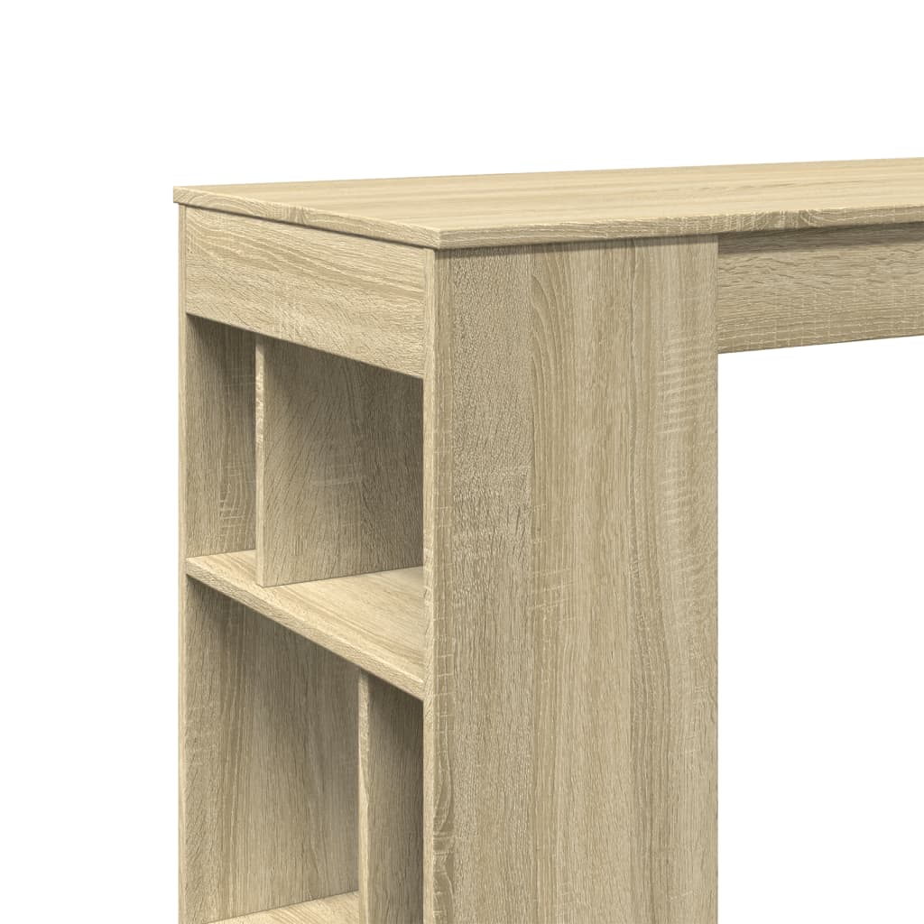 Barový Stůl S Regály 102 X 50 X 103,5 Cm Kompozit