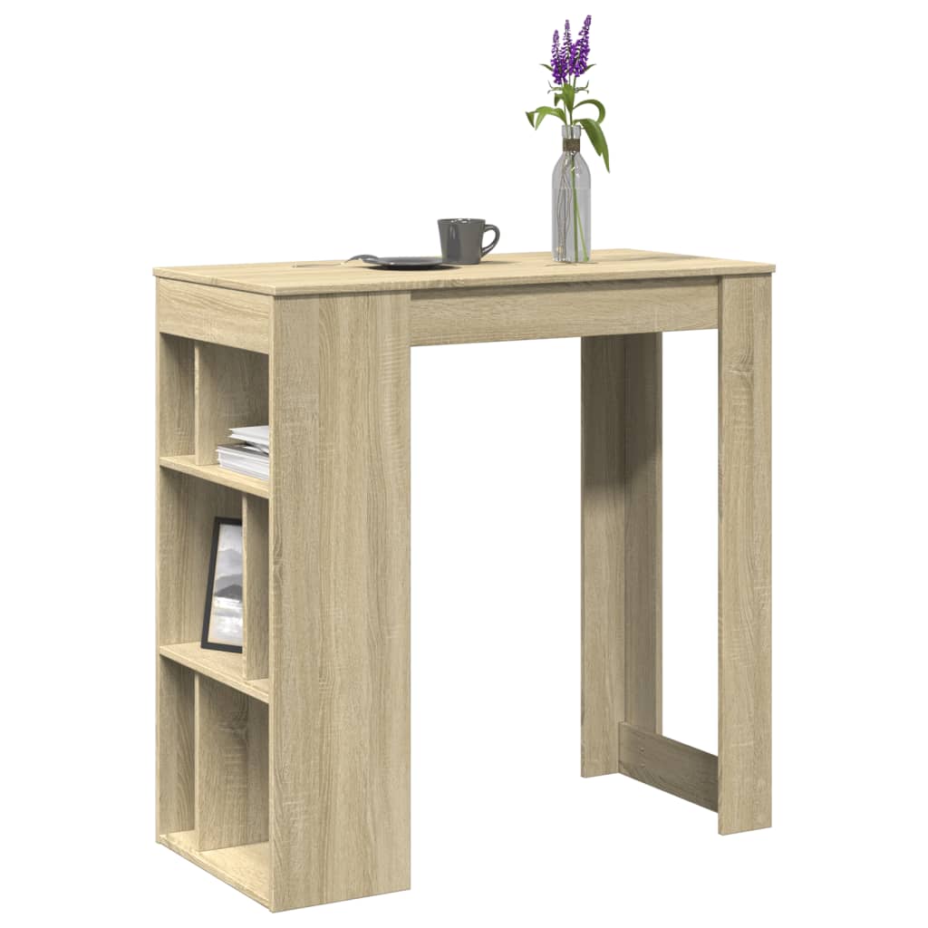 Barový Stůl S Regály 102 X 50 X 103,5 Cm Kompozit