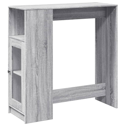 Barový Stůl S Regály Šedý Sonoma 101 X 40 X 103,5 Cm Kompozit