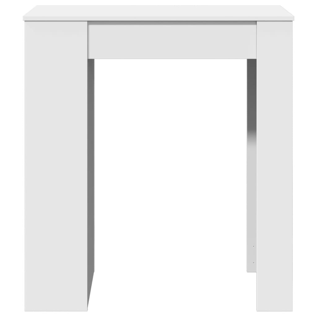 Barový Stůl S Regály Bílý 95 X 47 X 103,5 Cm Kompozitní Dřevo