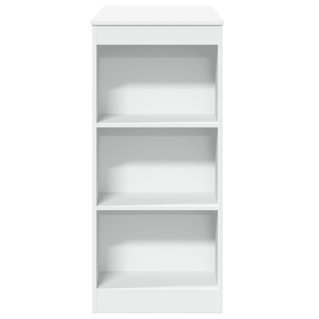 Barový Stůl S Regály Bílý 95 X 47 X 103,5 Cm Kompozitní Dřevo